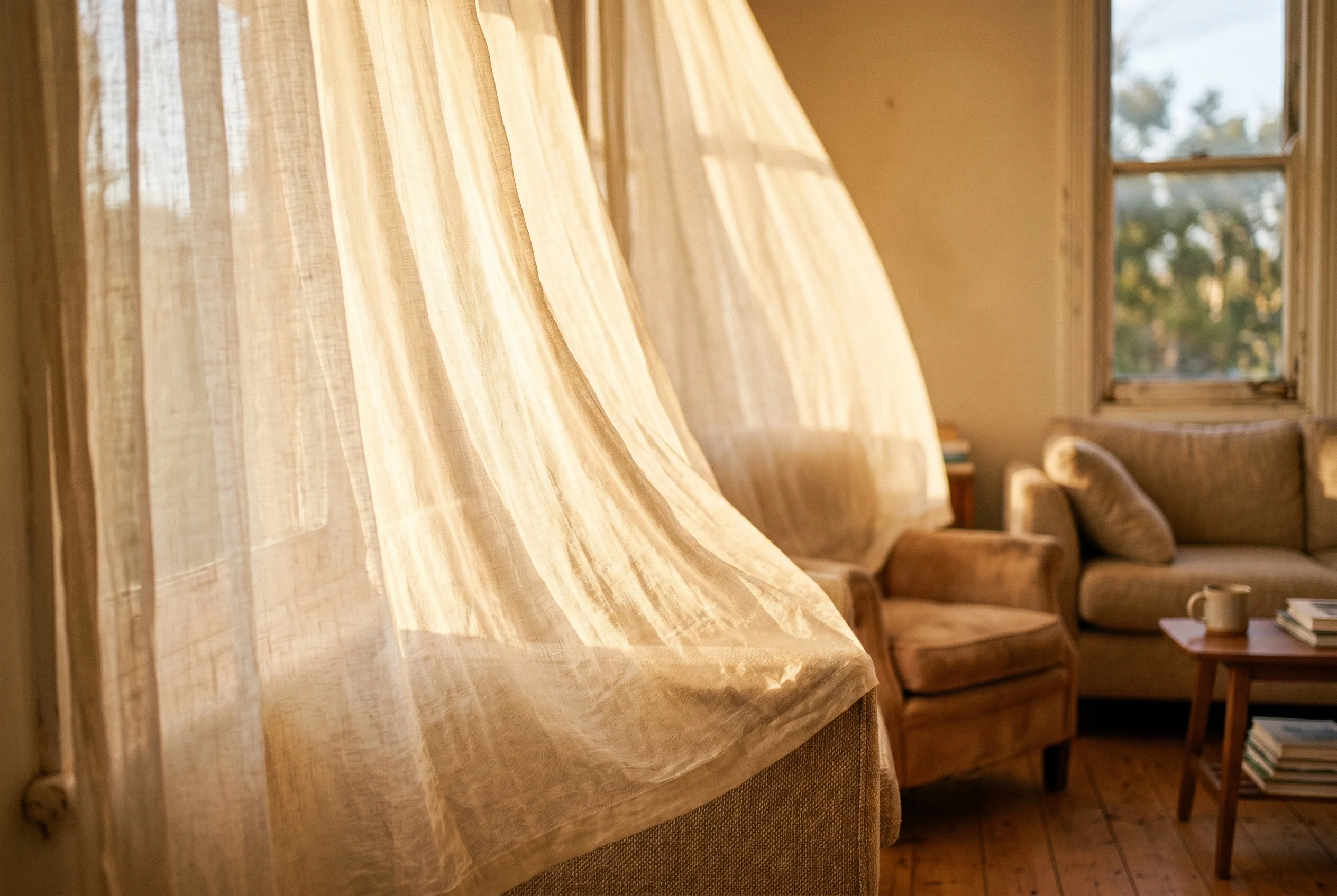 Soft afternoon light in a warm interior room — calm and intimate atmosphere representing the family law guidance ATX Attorneys provides to Austin families